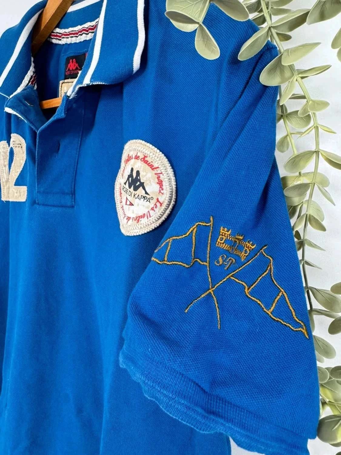 Polo bleu Robe di Kappa Les Voiles de Saint-Tropez taille L - Photo 4/10