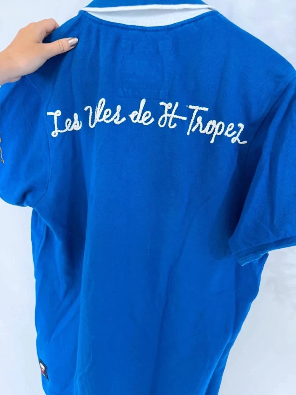 Polo bleu Robe di Kappa Les Voiles de Saint-Tropez taille L - Photo 7/10