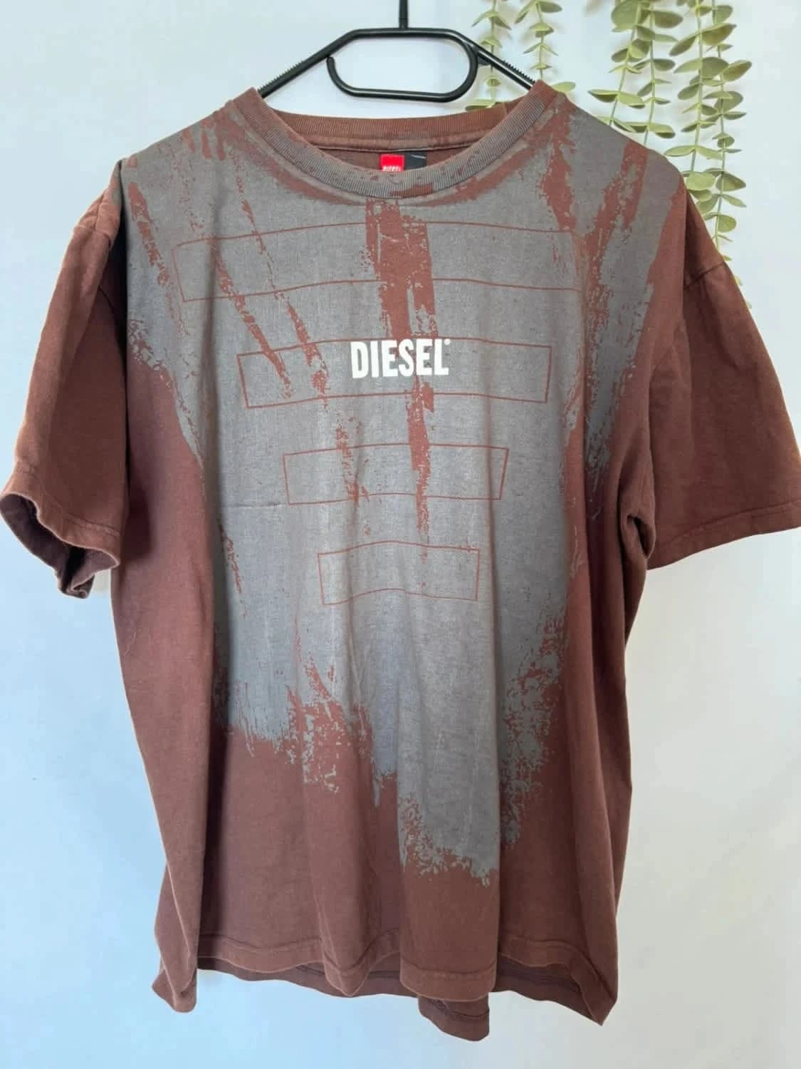 Tee-shirt Diesel marron taille L - Photo 2/6