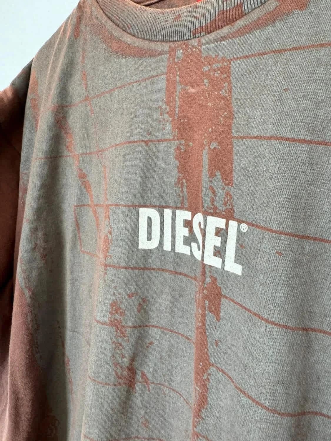 Tee-shirt Diesel marron taille L - Photo 4/6