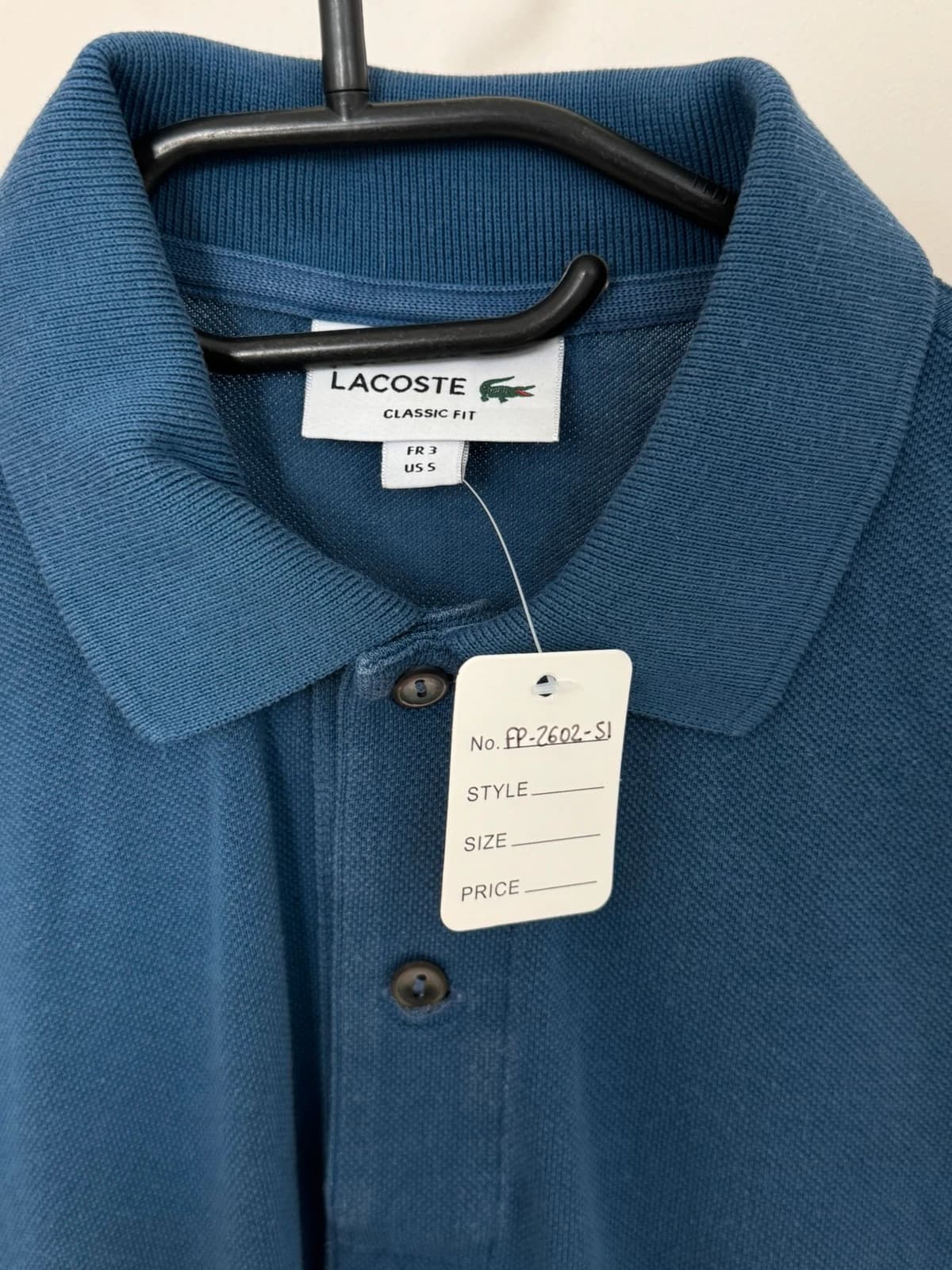 Polo manches longues Lacoste bleu pétrole taille 3/S - FP260251 - Photo 5/8