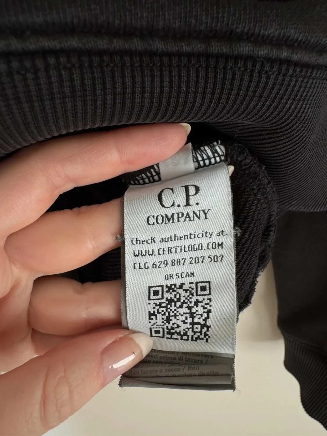 Sweat CP Company noir crewneck taille M - Photo 8/14