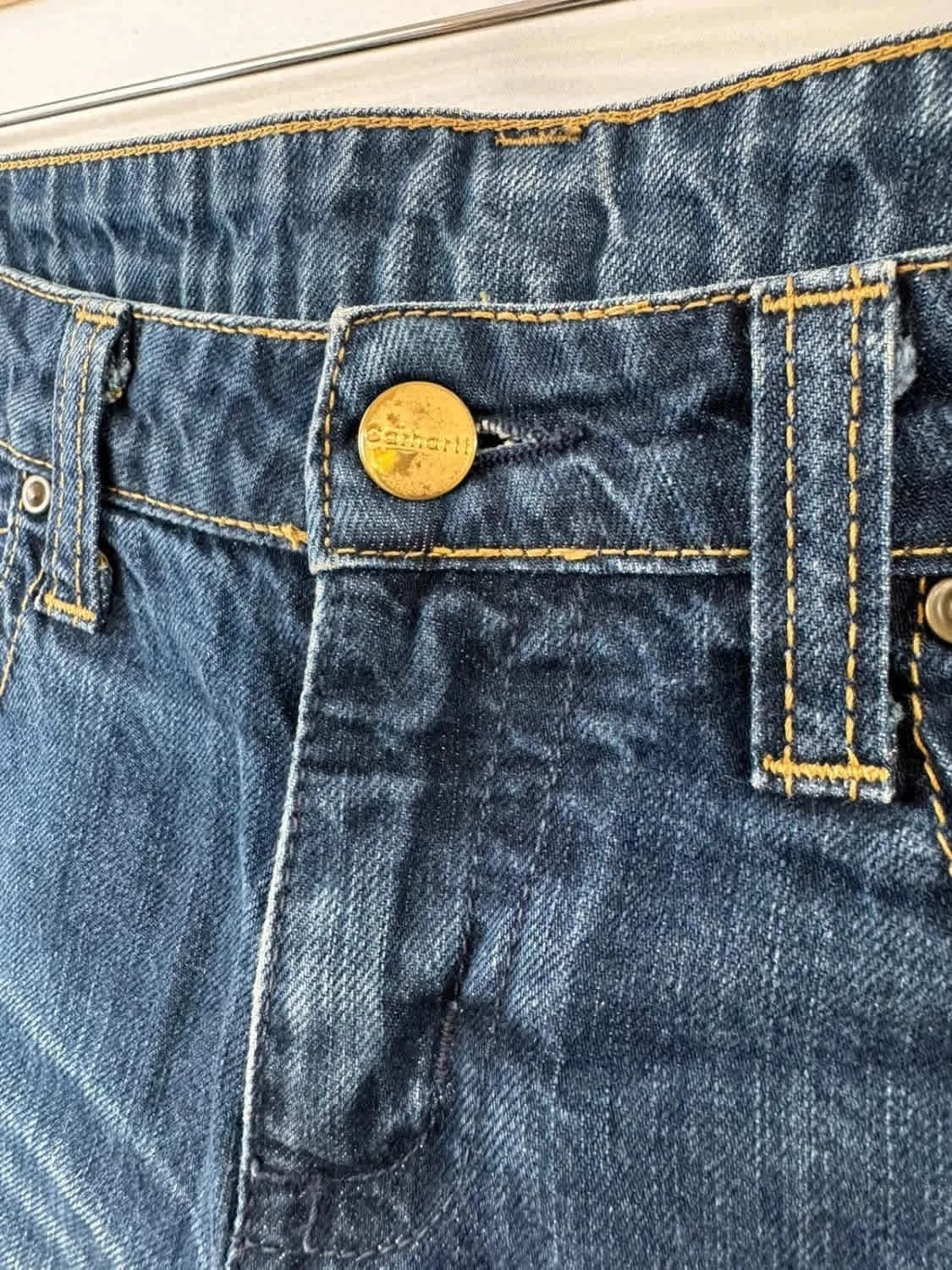 Short en jean denim bleu Carhartt taille 36 - Photo 3/7