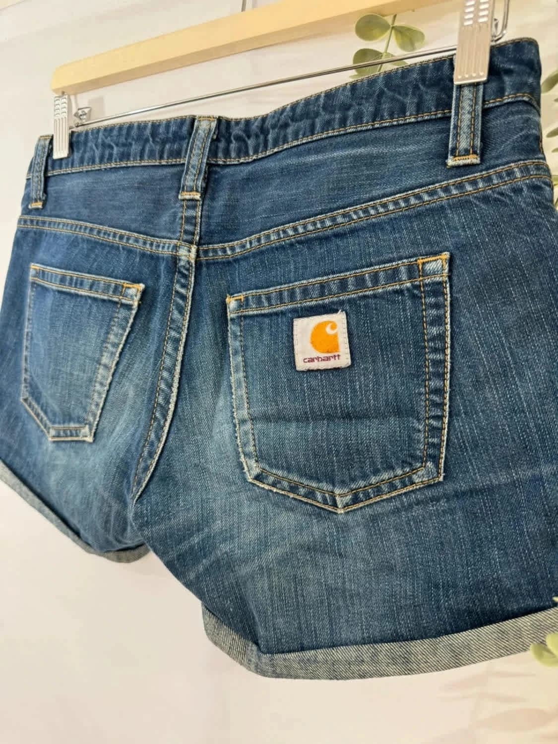 Short en jean denim bleu Carhartt taille 36 - Photo 6/7