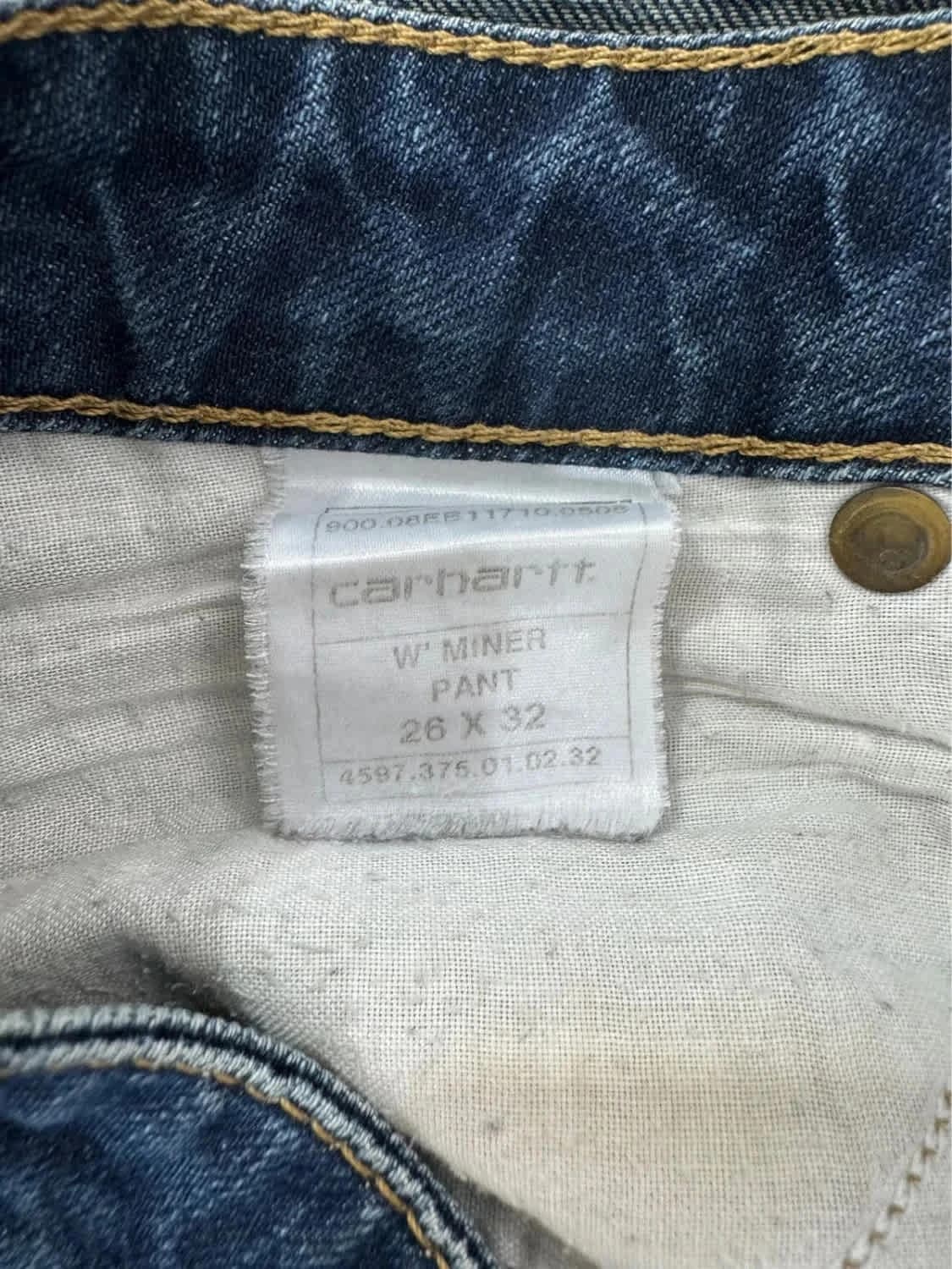 Short en jean denim bleu Carhartt taille 36 - Photo 7/7
