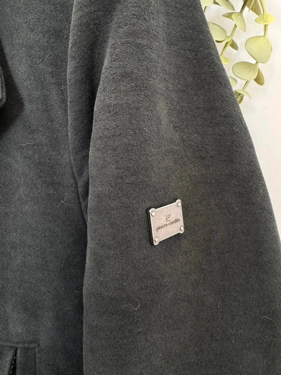 Manteau laine vert Pierre Cardin taille M - Photo 3/10