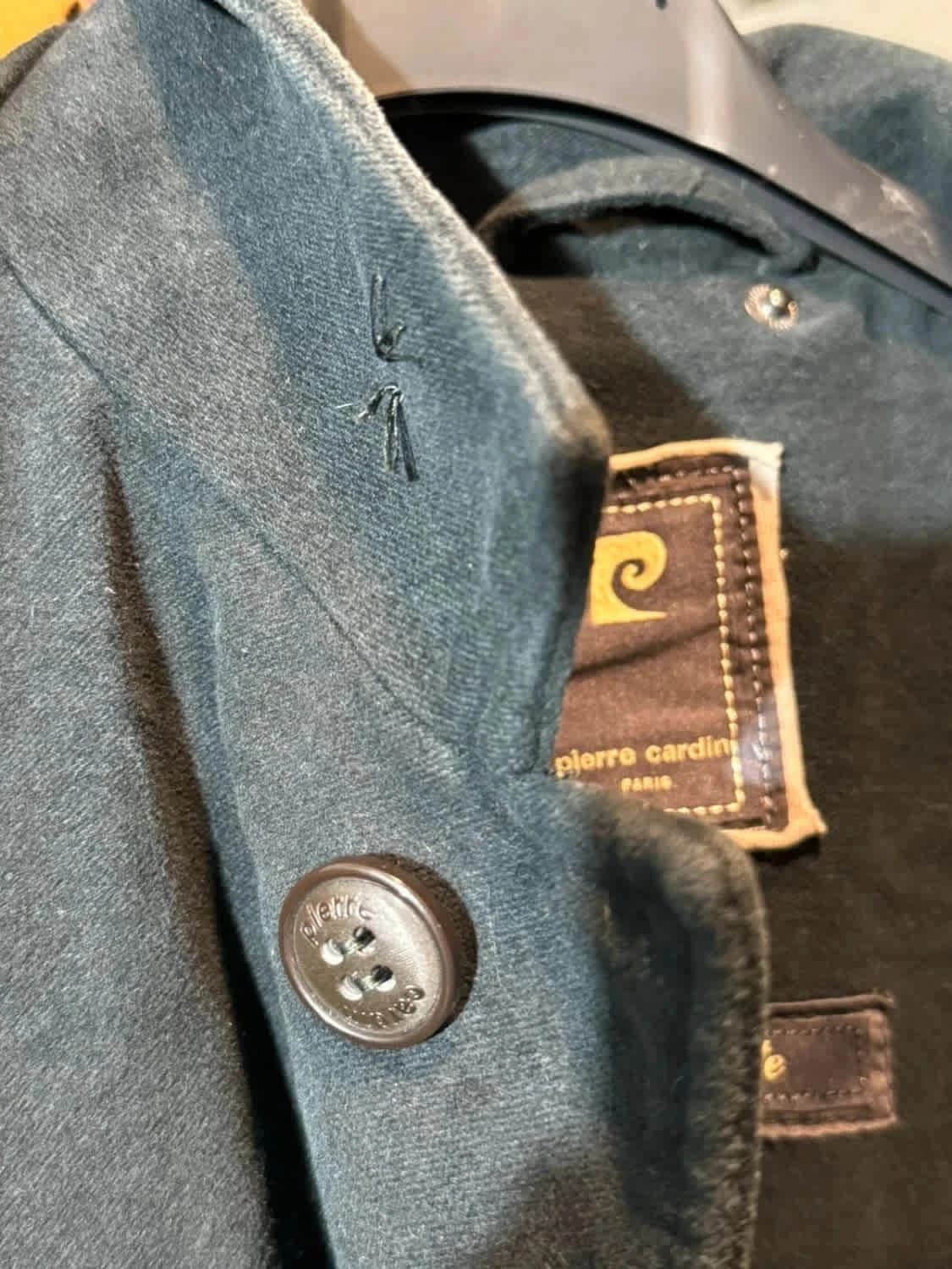 Manteau laine vert Pierre Cardin taille M - Photo 10/10