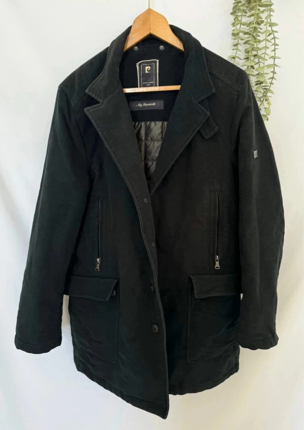 Manteau laine vert Pierre Cardin taille M - Photo 2/10