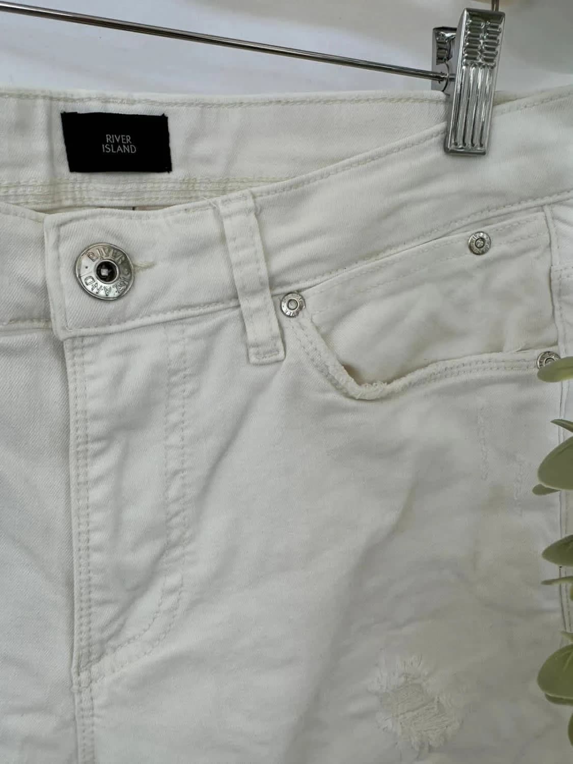 Jean blanc Skinny stretch River Island taille 40 - Photo 3/10