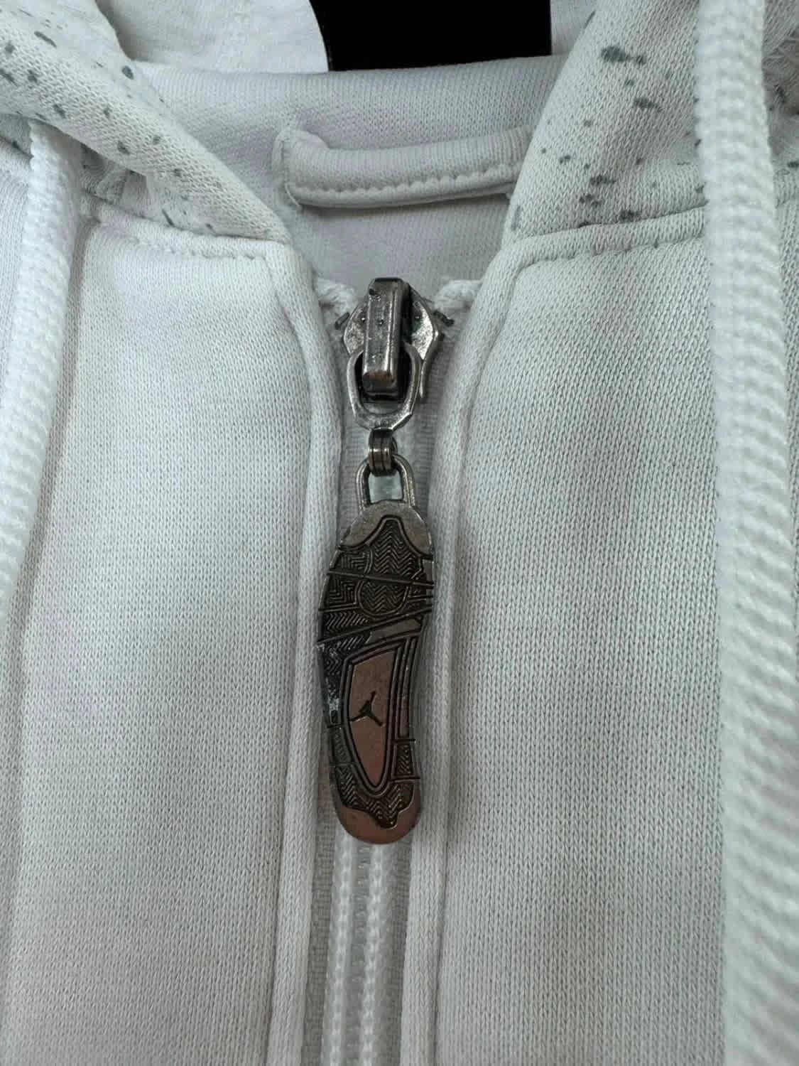 Sweat à capuche/Full zip oversize blanc Jordan flight taille M - Photo 4/12