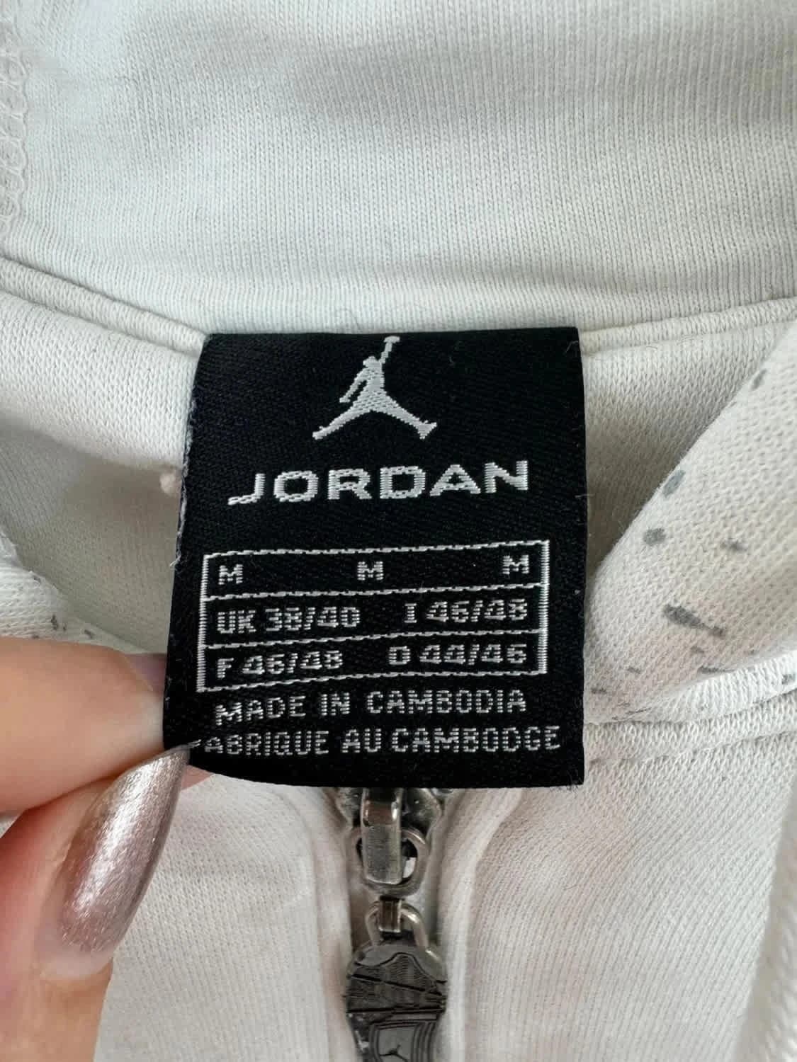Sweat à capuche/Full zip oversize blanc Jordan flight taille M - Photo 5/12