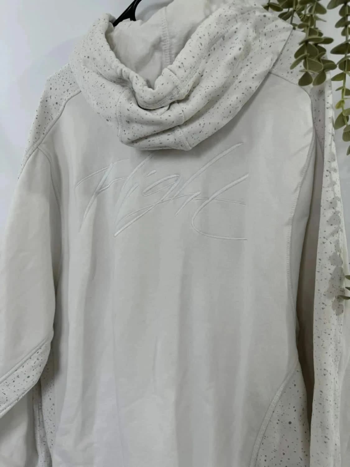 Sweat à capuche/Full zip oversize blanc Jordan flight taille M - Photo 6/12