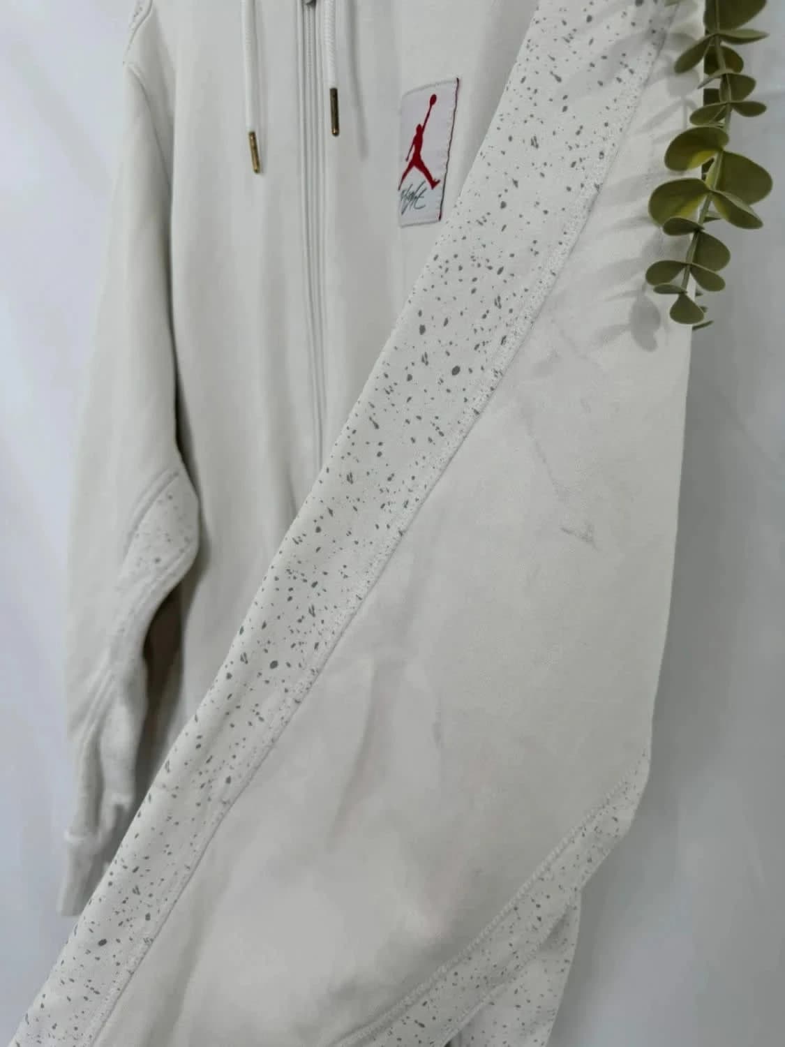 Sweat à capuche/Full zip oversize blanc Jordan flight taille M - Photo 12/12