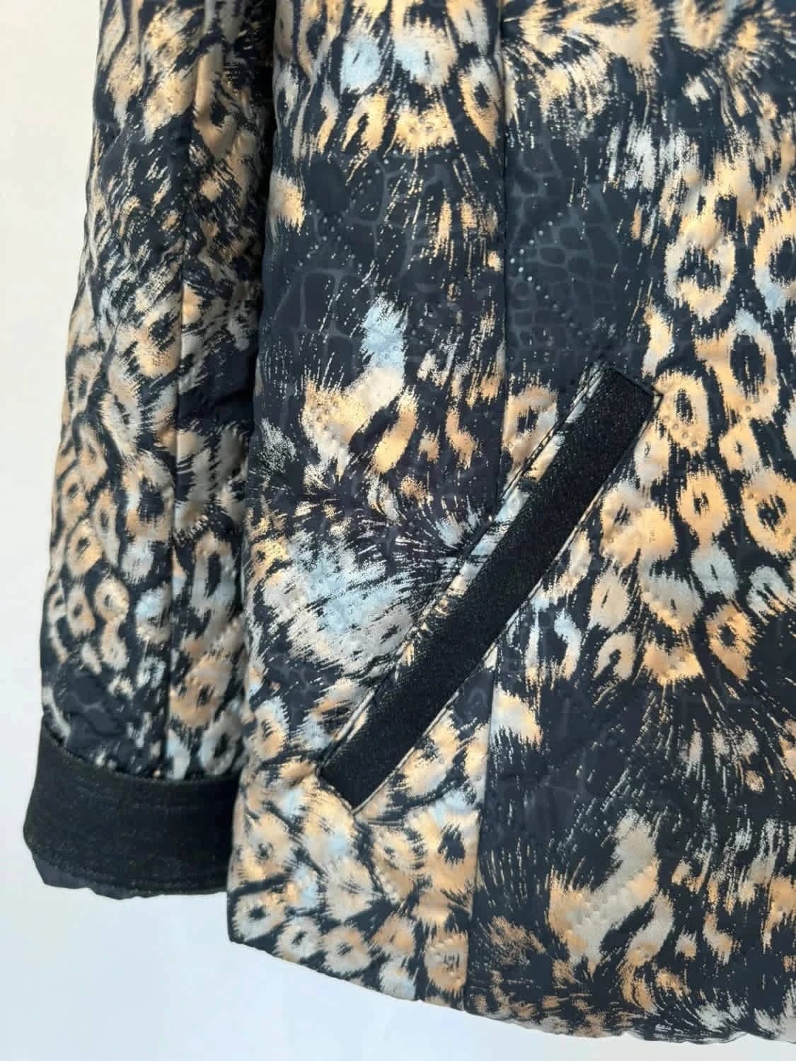 Veste en jean matelassée imprimée Christine Laure taille M - Photo 3/7