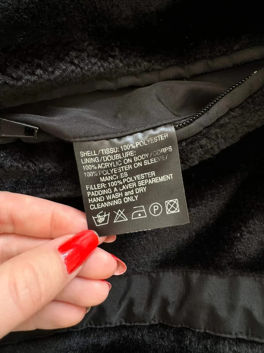 Manteau noir De Fursac intérieur polaire taille XL - Photo 5/8