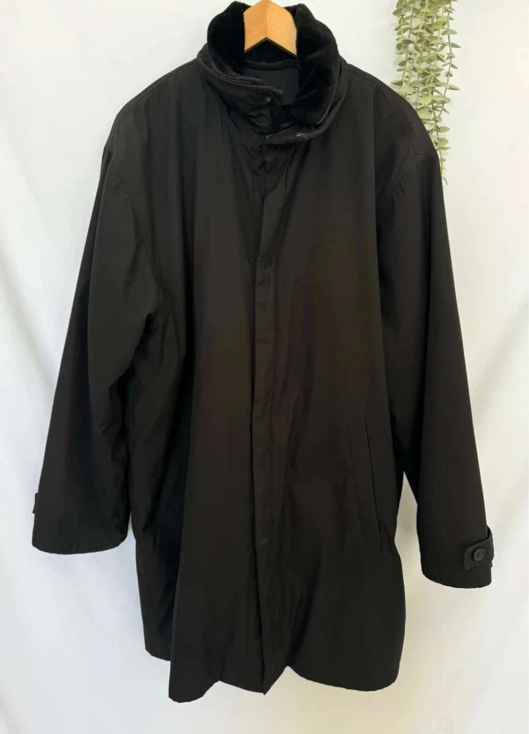 Manteau noir De Fursac intérieur polaire taille XL - Photo 2/8