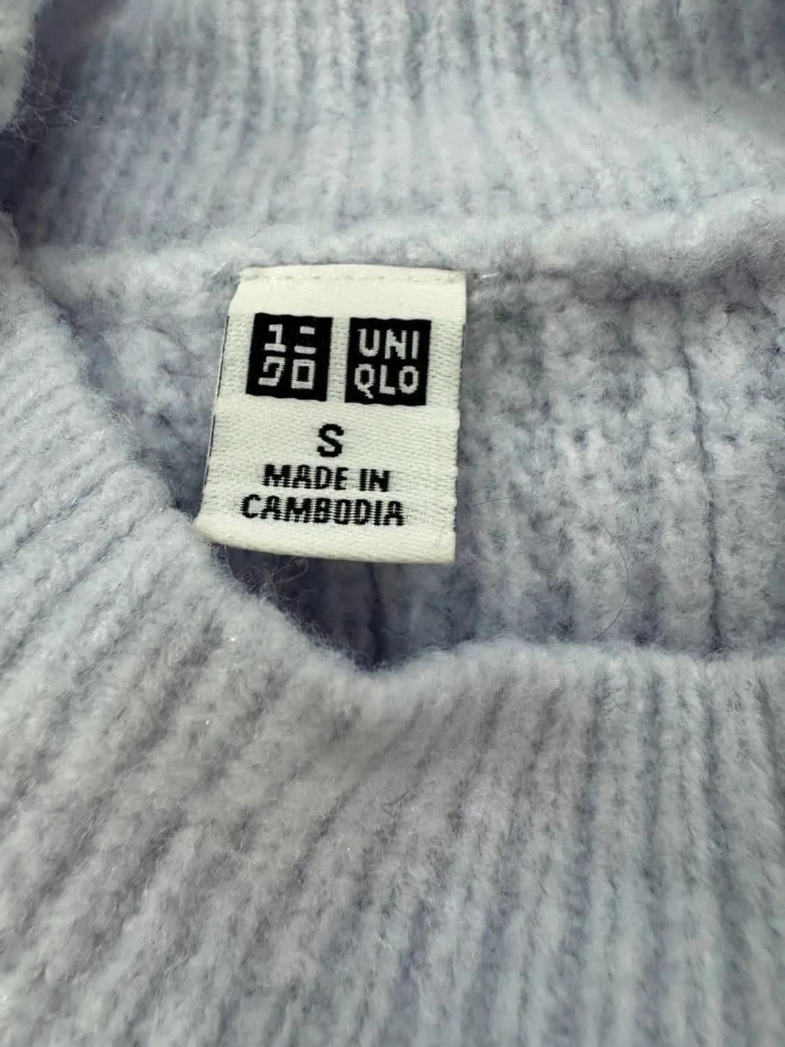 Pull agréable Uniqlo violet pastel taille S - Photo 4/4