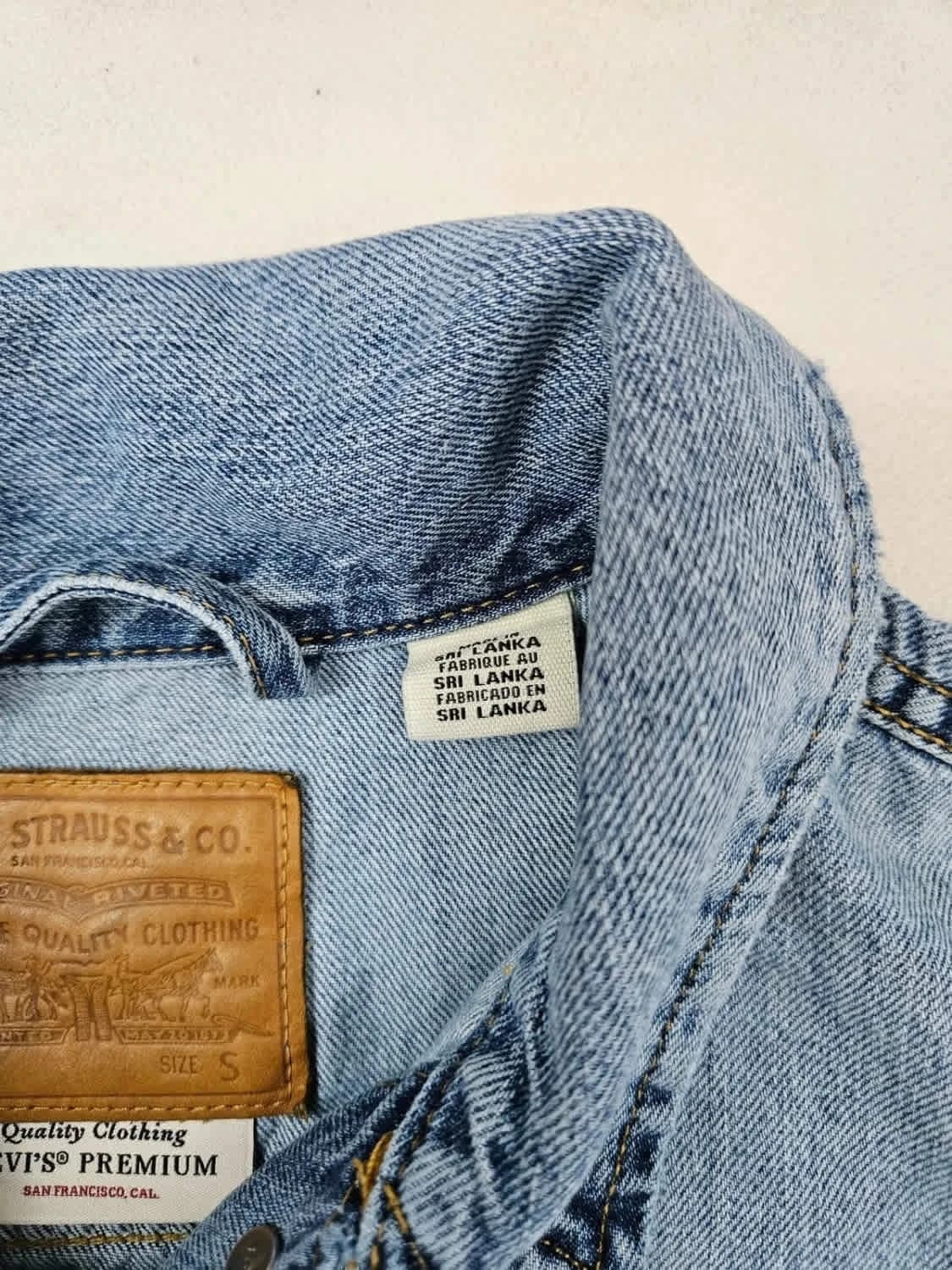 Veste Levi’s Premium en jean clair denim jacket taille S - Photo 4/8