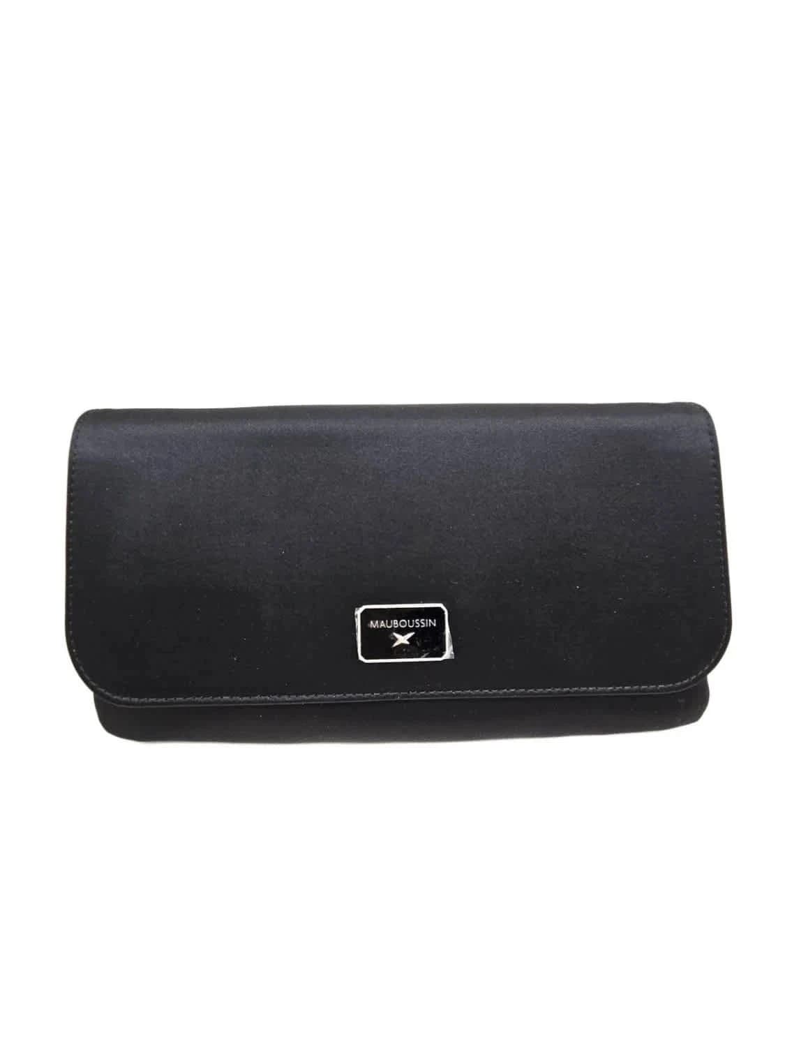 Pochette en satin noire Mauboussin Je t’Attends Je t’Aime - Photo 4/9