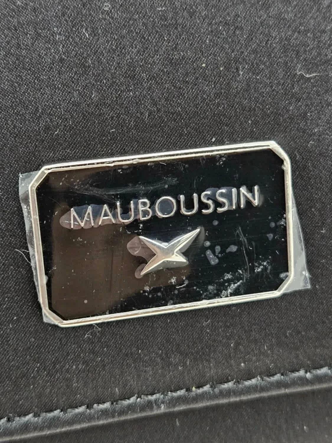 Pochette en satin noire Mauboussin Je t’Attends Je t’Aime - Photo 7/9