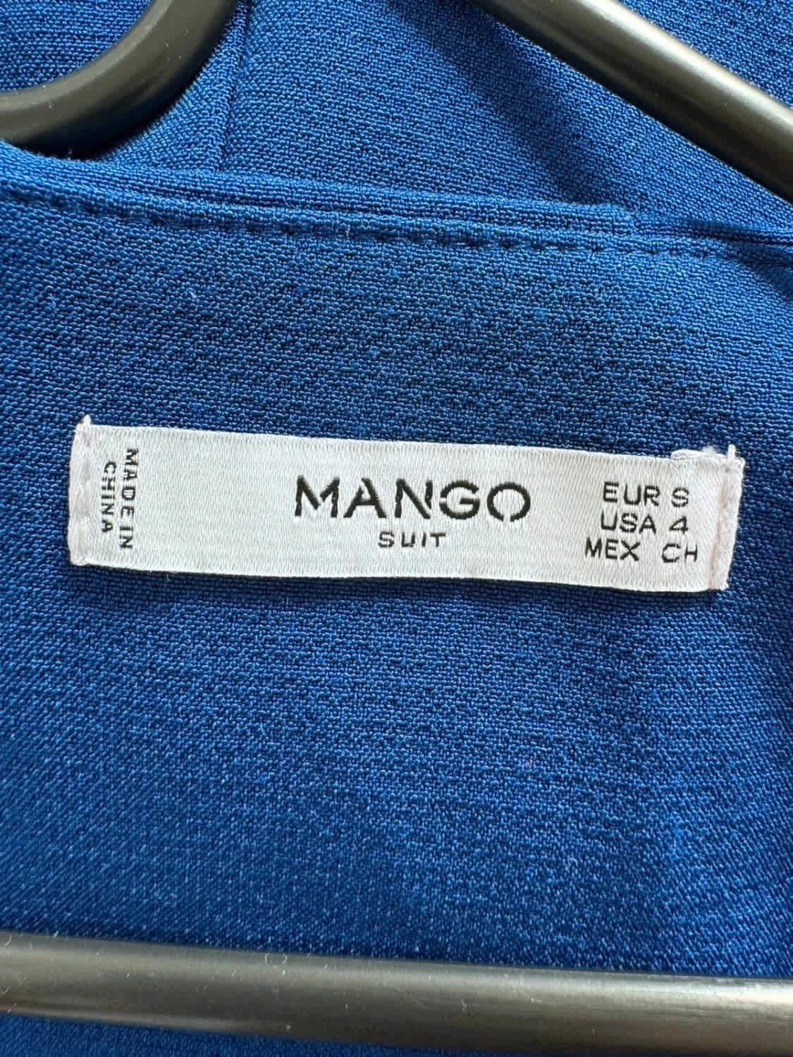 Robe bleue manches longues Mango taille S - Photo 5/6