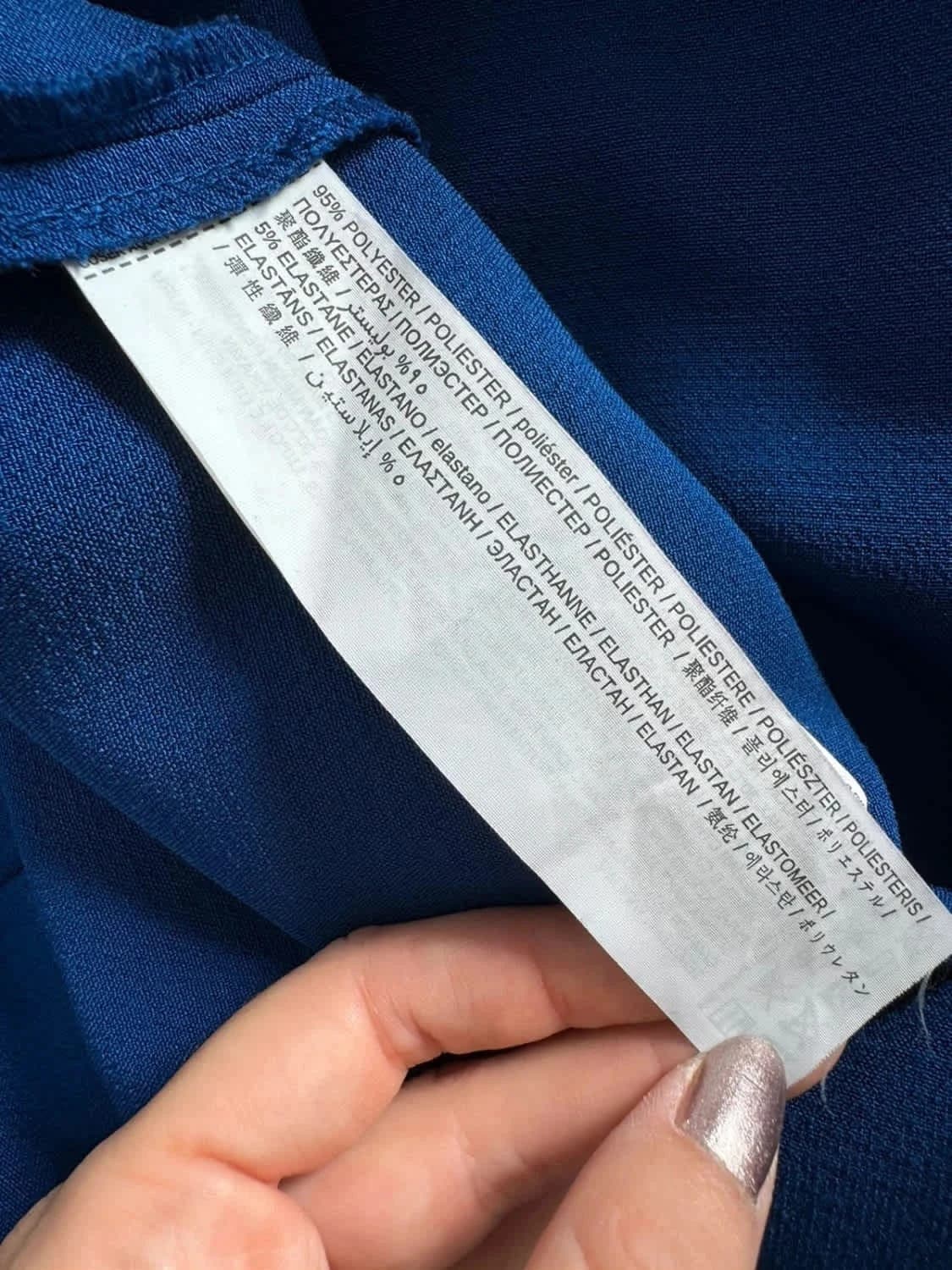 Robe bleue manches longues Mango taille S - Photo 6/6