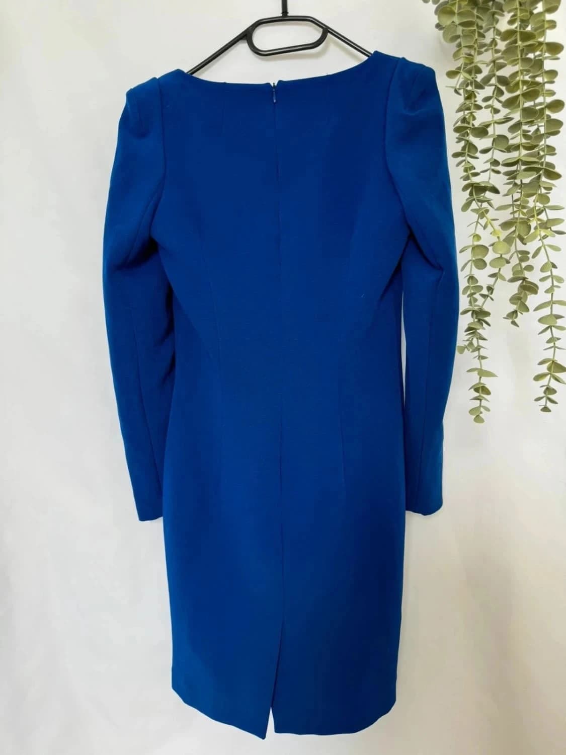 Robe bleue manches longues Mango taille S - Photo 4/6