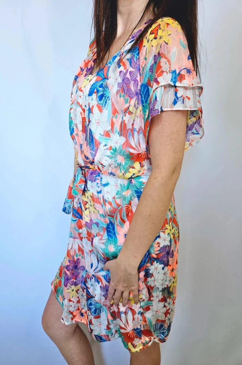 Robe d’été colorée Ema Blue’s - Photo 3/8