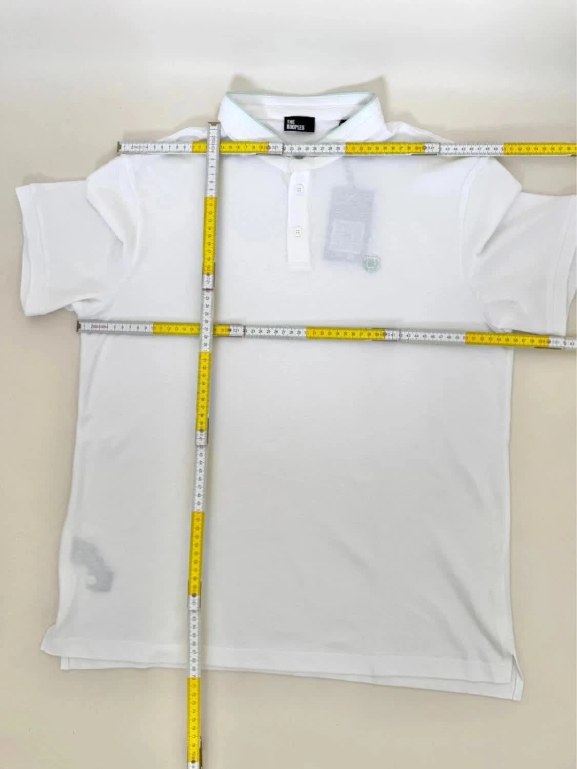 Polo blanc The Kooples logo brodé col Mao taille XL - Photo 6/6