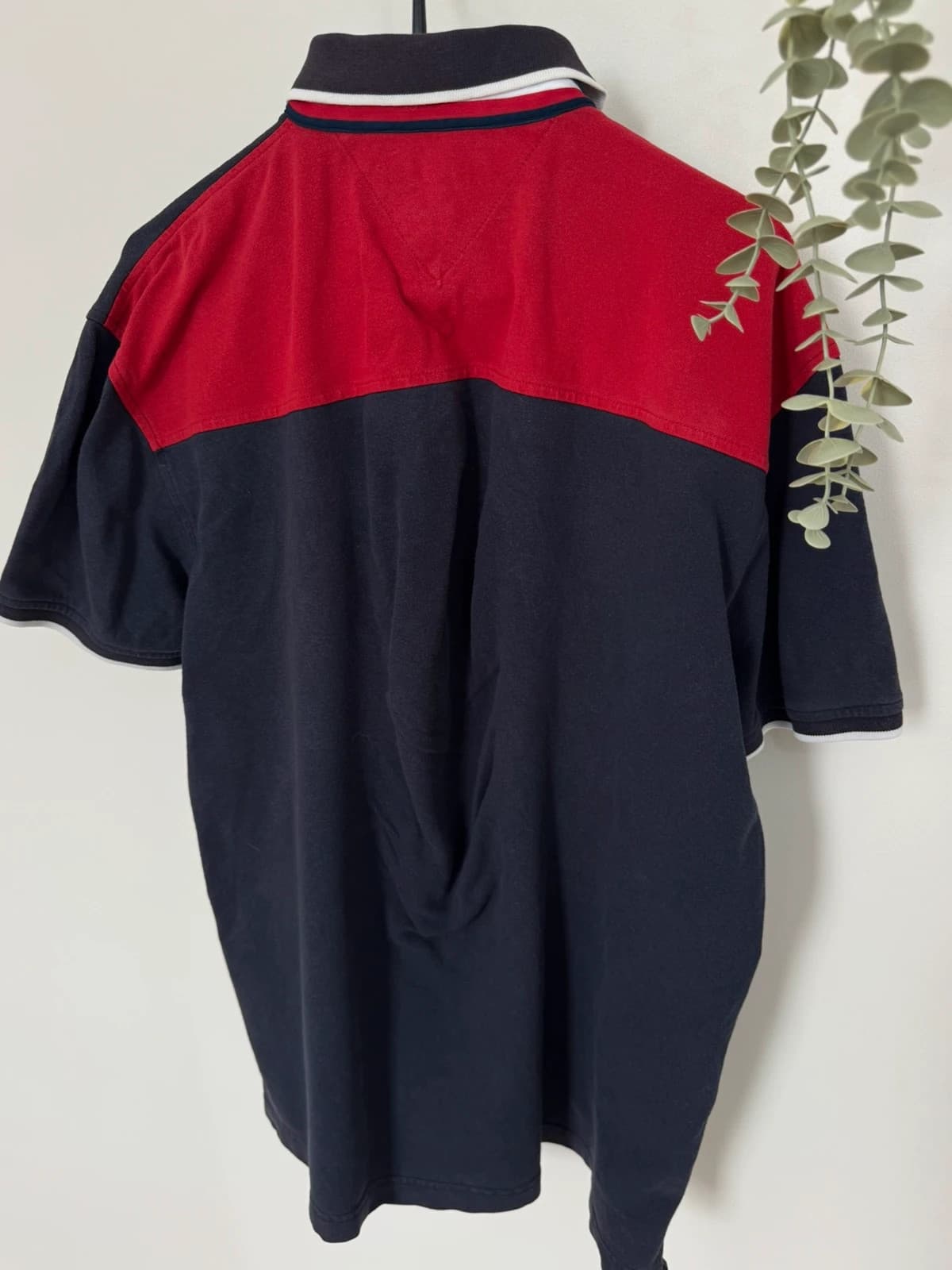 Marineblauw stretch Tommy Hilfiger poloshirt met logo maat XL - FP260255 - Foto 6/7