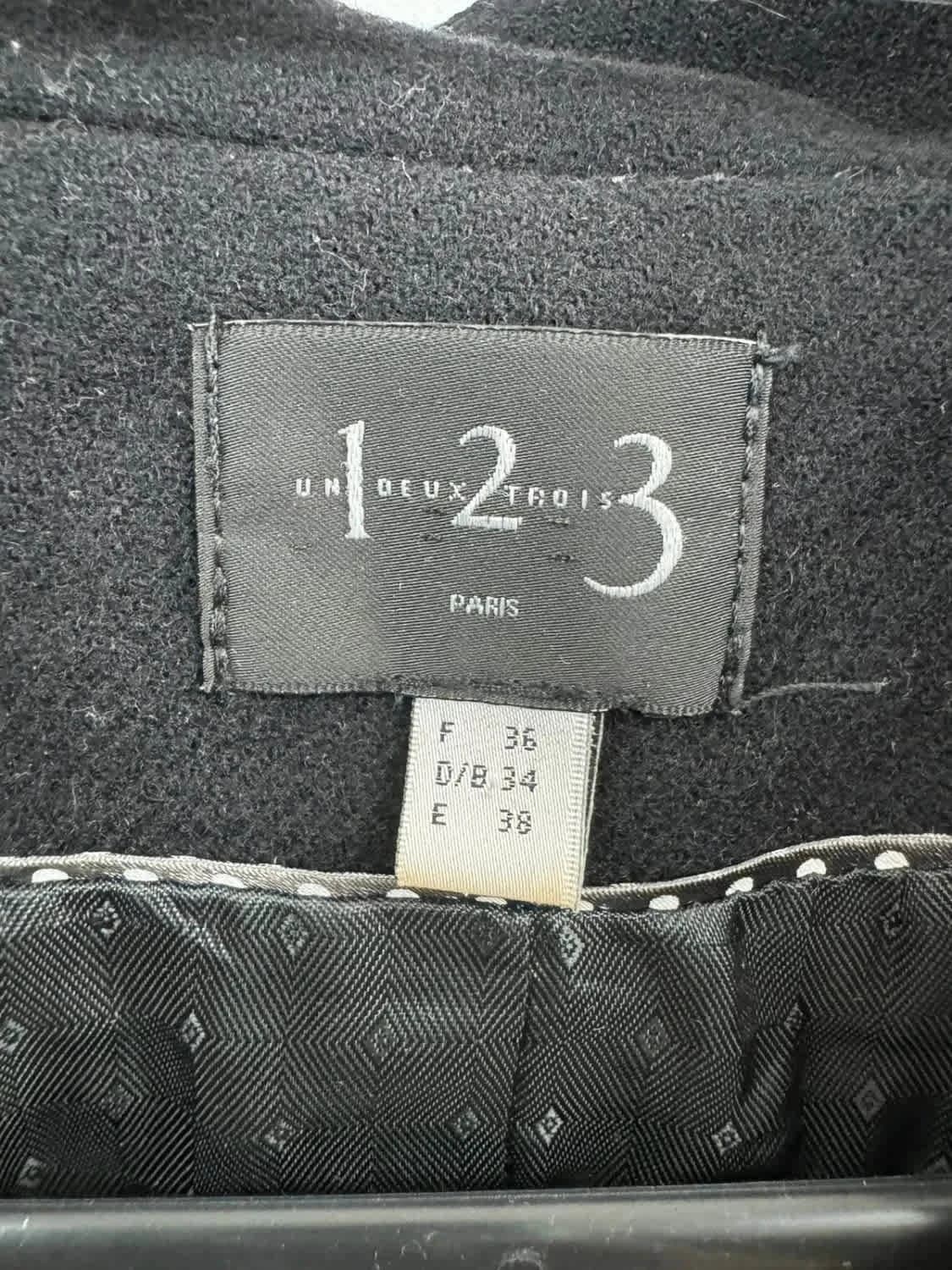Blazer noir en laine 123 Paris taille 36 - Photo 4/4