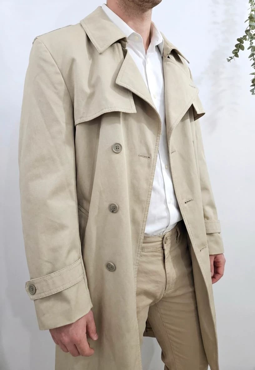Trench beige classique Unisexe - Fabriqué en France - Taille XL - Photo 1/10
