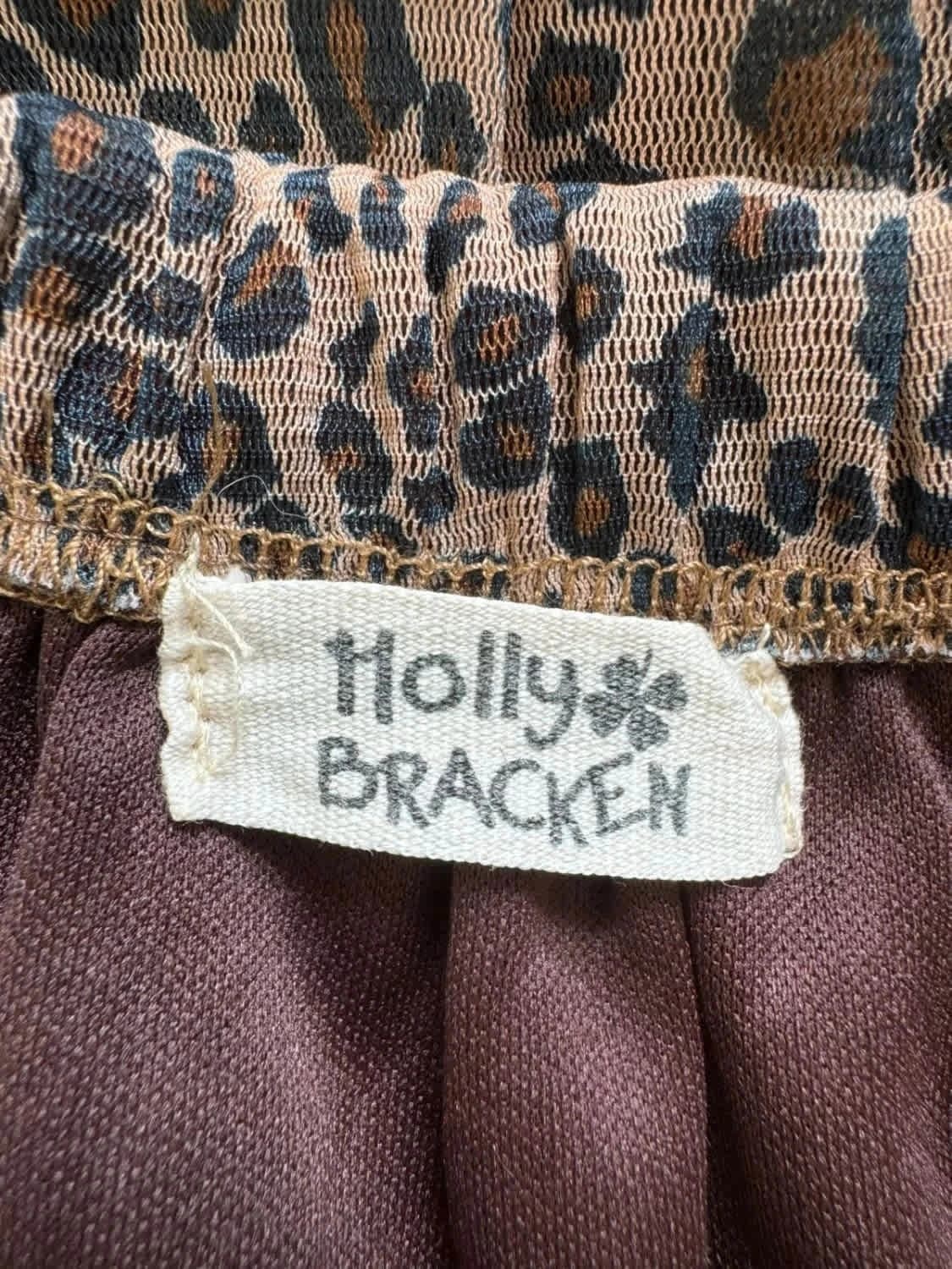 Jupe fluide élastique imprimé léopard Molly Bracken avec tulle taille unique - Photo 4/5