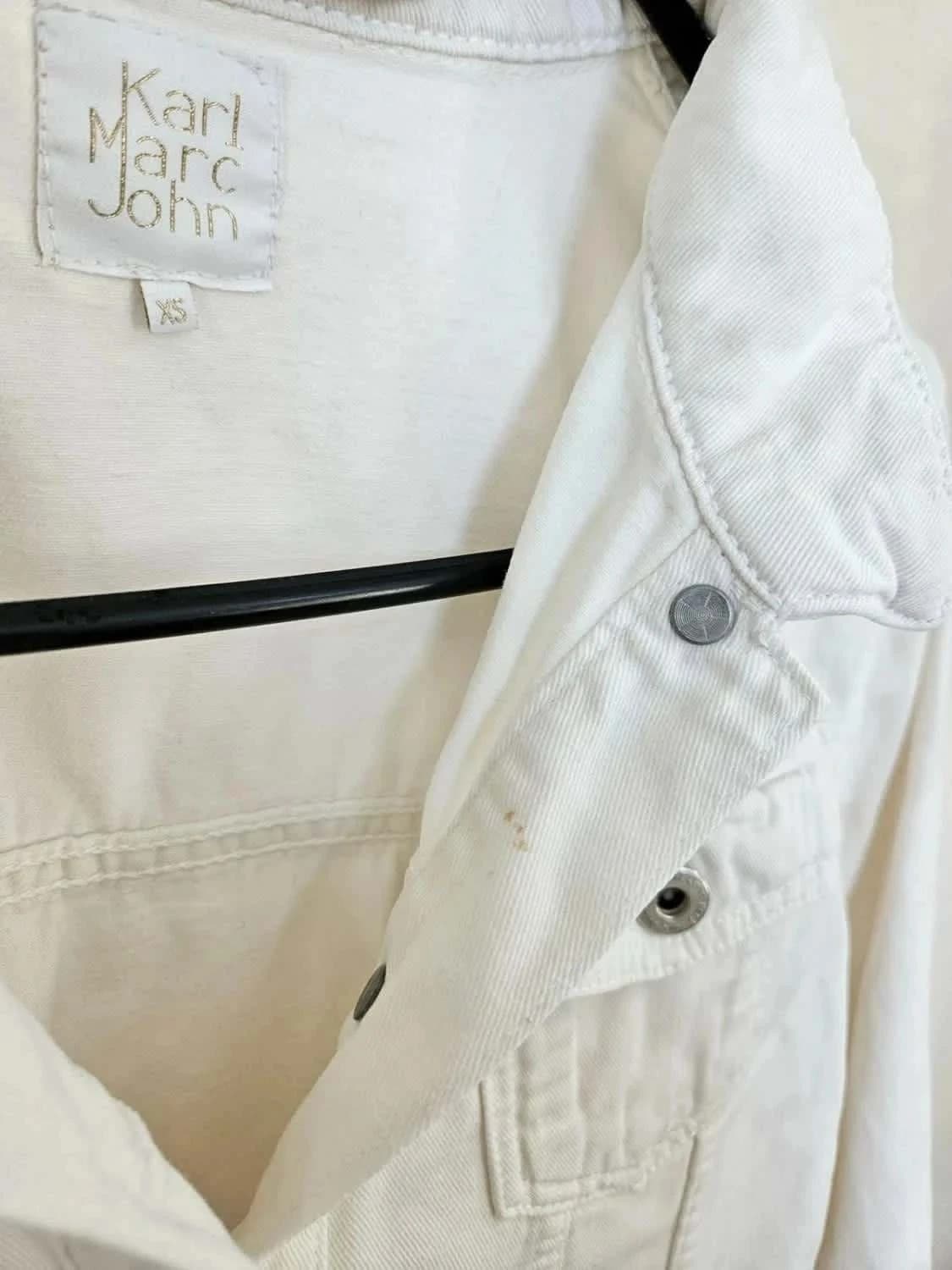 Veste en jean blanche Karl Marc John taille XS - Photo 4/8