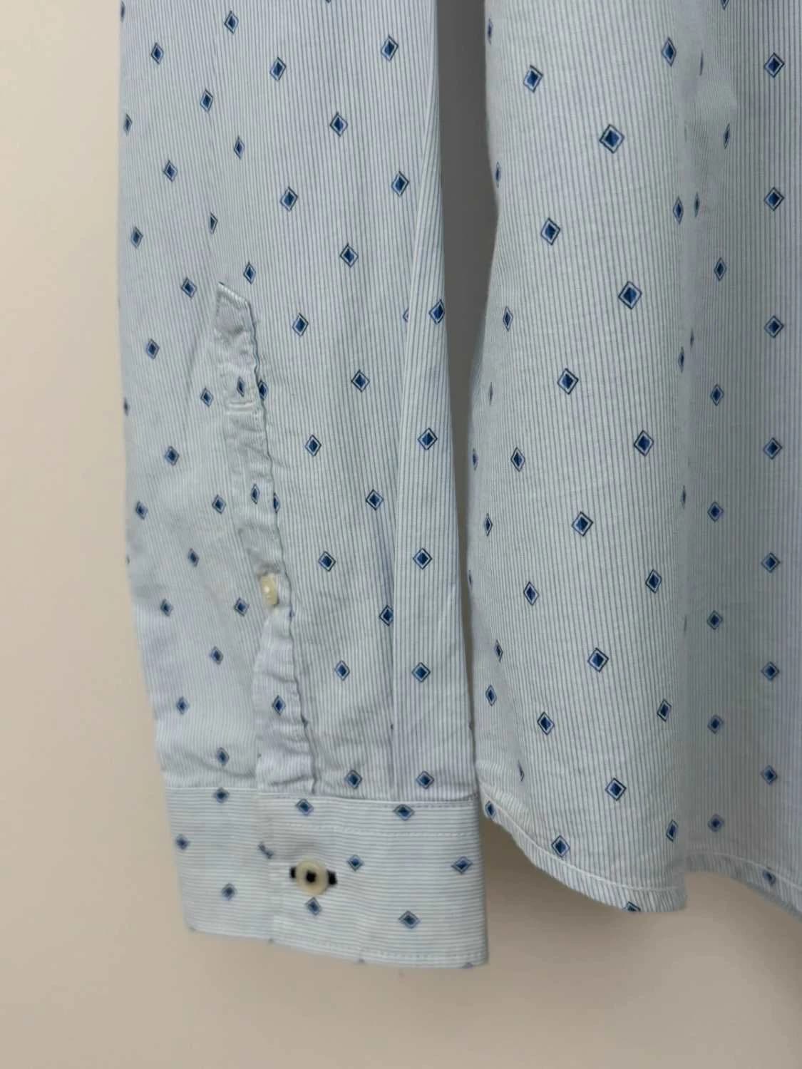 Chemise slim fit Salsa bleu clair motifs taille XL - SC26023 - Photo 4/9