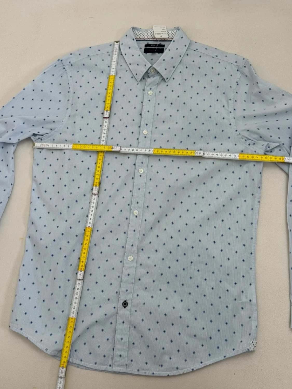 Chemise slim fit Salsa bleu clair motifs taille XL - SC26023 - Photo 9/9