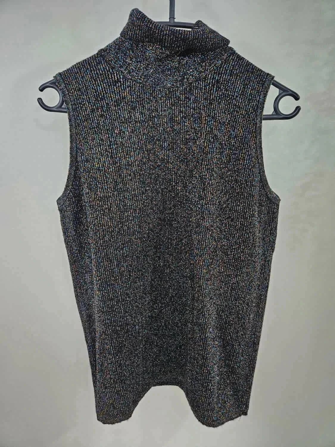 Ensemble brillant en laine débardeur et jupe Benetton - Photo 6/10