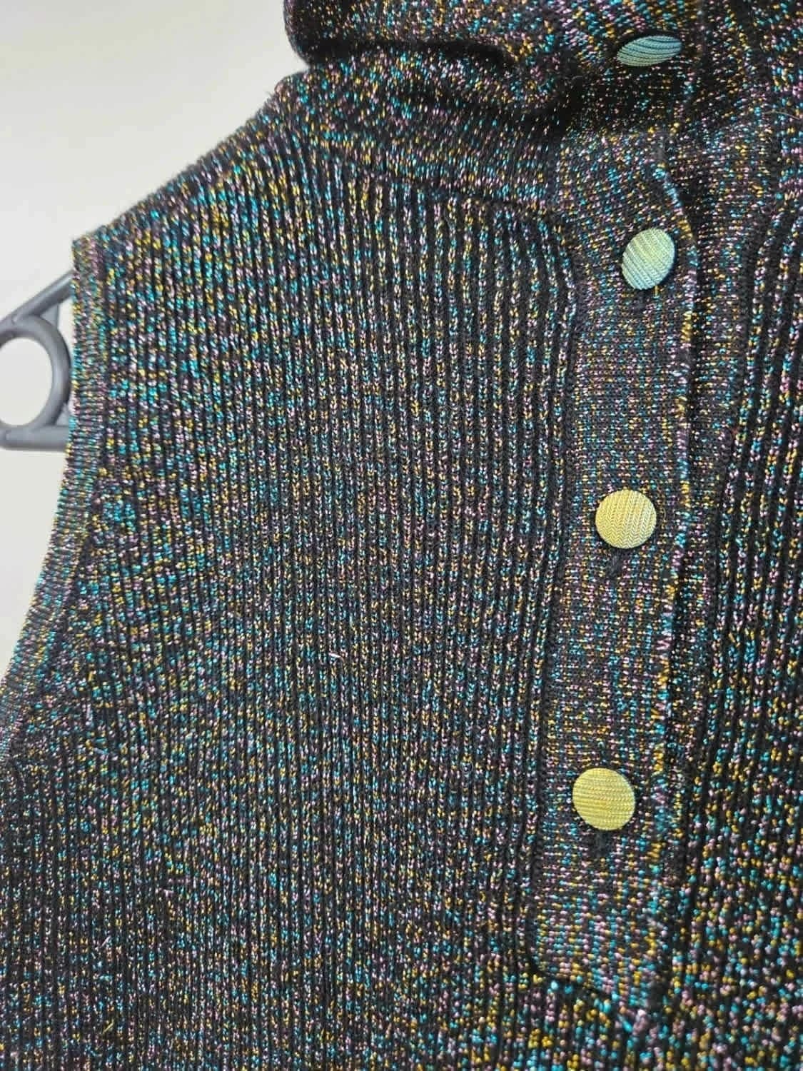 Ensemble brillant en laine débardeur et jupe Benetton - Photo 8/10