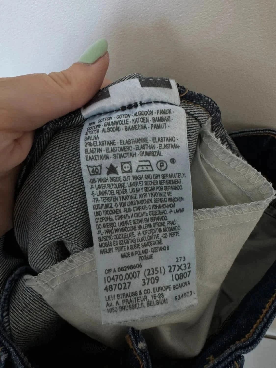 Levi’s 470 Straight Fit jean droit brut taille W27 L32 - Photo 6/8