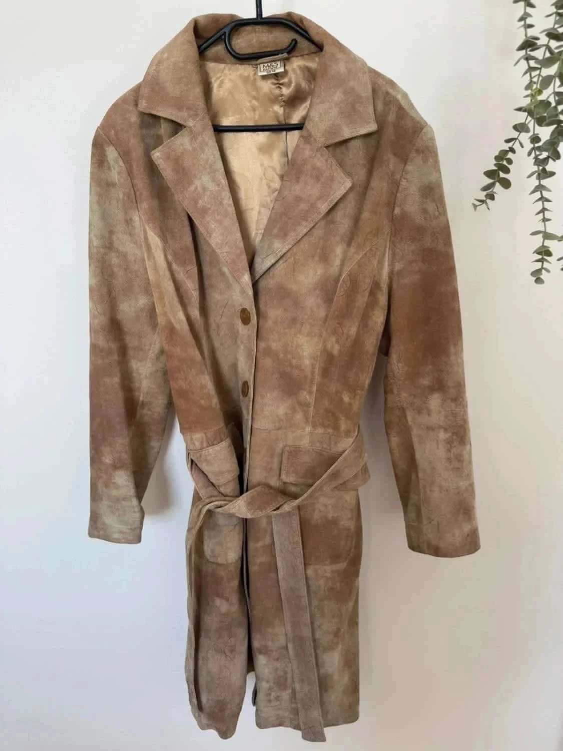 Trench en cuir véritable M&S taille 44 - Photo 4/9