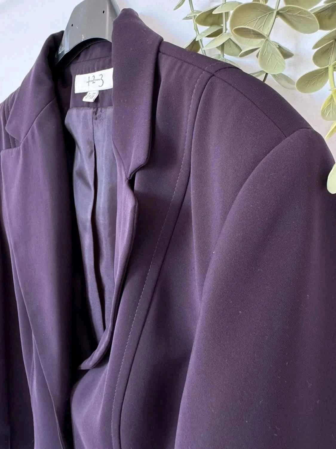 Veste Blazer violet épaulette 123 taille L - Photo 3/6