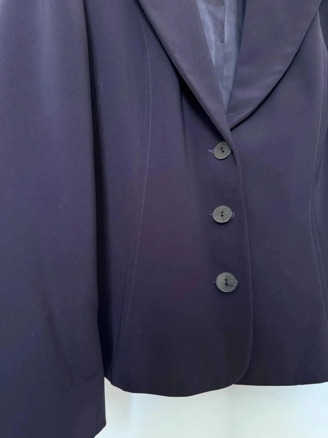 Veste Blazer violet épaulette 123 taille L - Photo 4/6