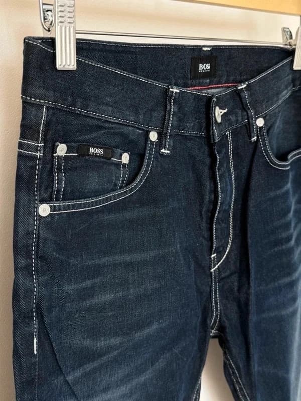 Jean denim Charleston slim fit Boss bleu brut taille W31 L34 - Photo 4/13