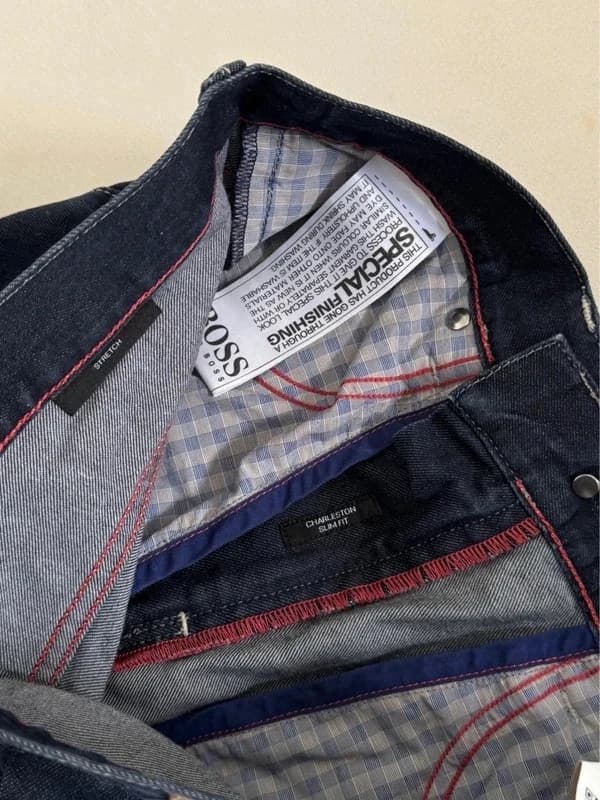 Jean denim Charleston slim fit Boss bleu brut taille W31 L34 - Photo 8/13