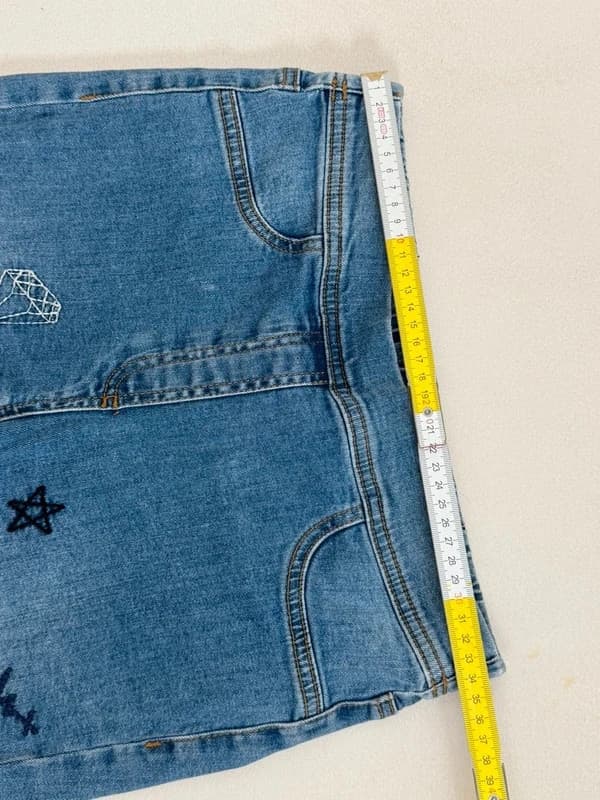 Jegging skinny Calzedonia brodé bleu taille M/36-38 - Photo 8/9