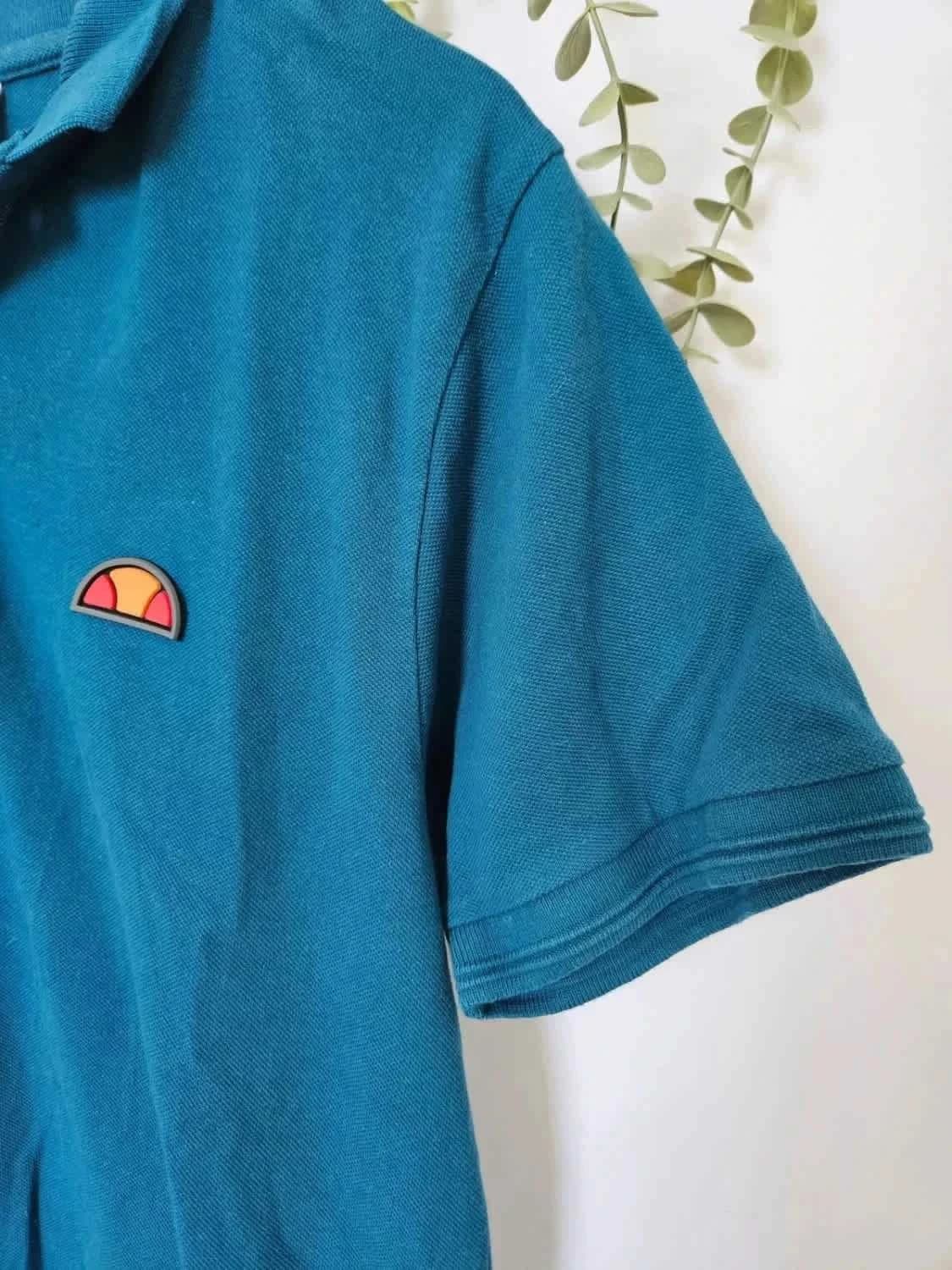 Polo bleu Ellesse patch taille M - Photo 4/7