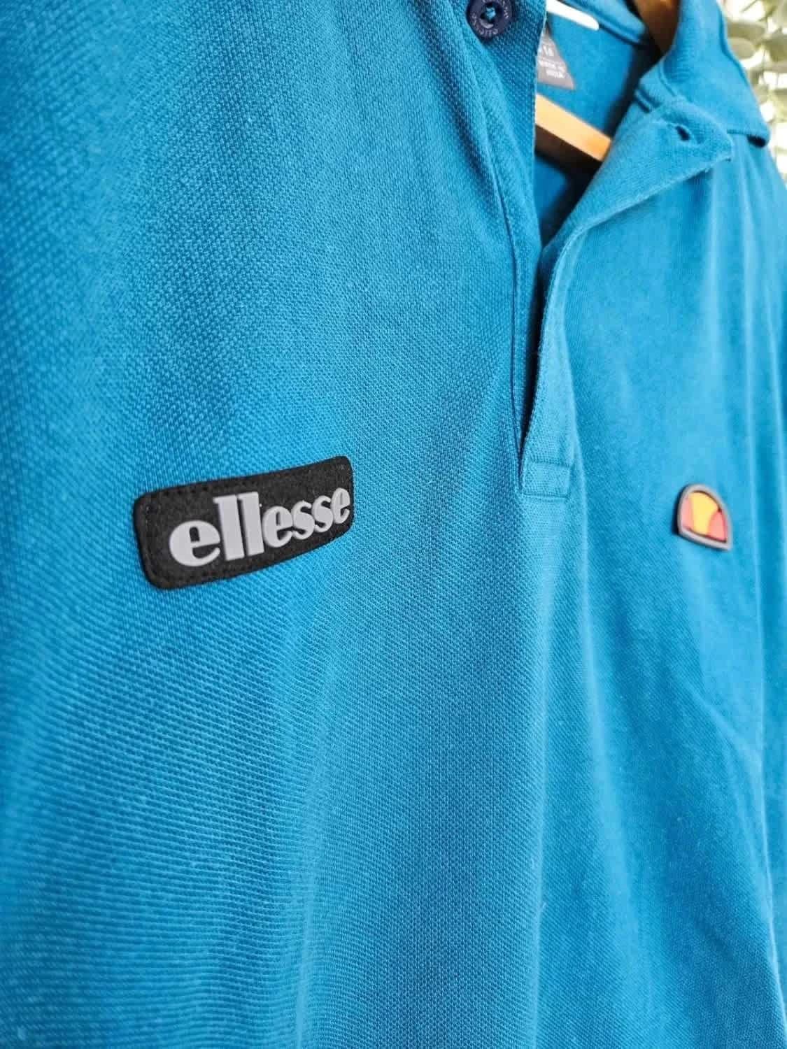 Polo bleu Ellesse patch taille M - Photo 5/7