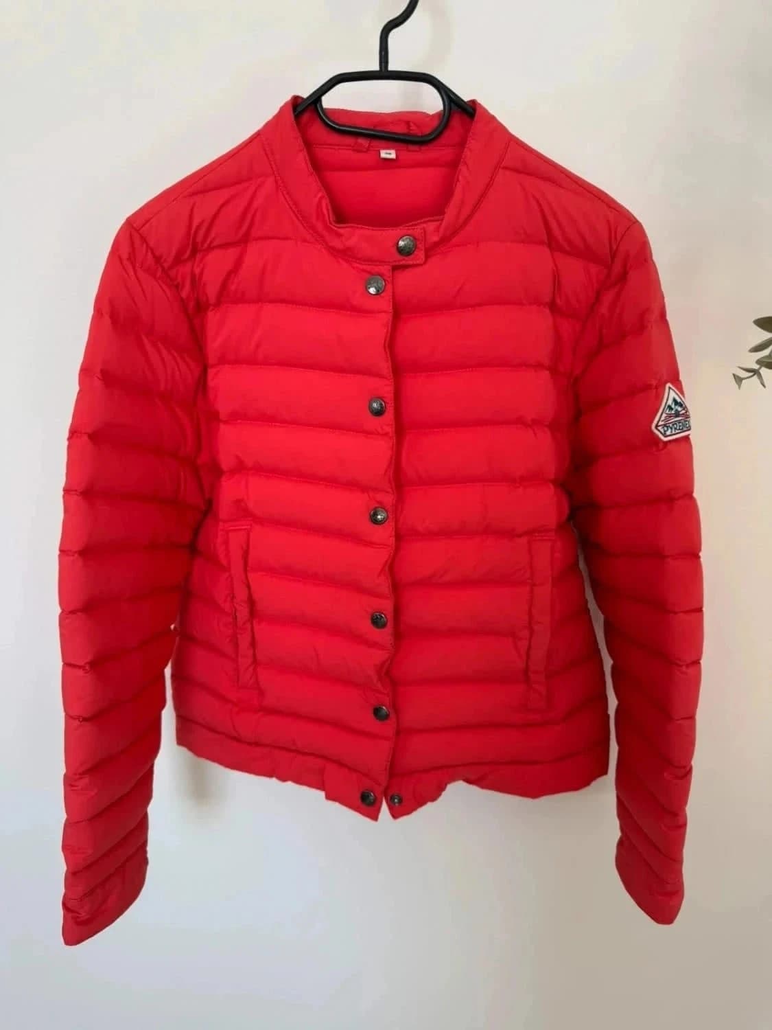 Doudoune Pyrenex rouge duvet taille 38 - Photo 3/15
