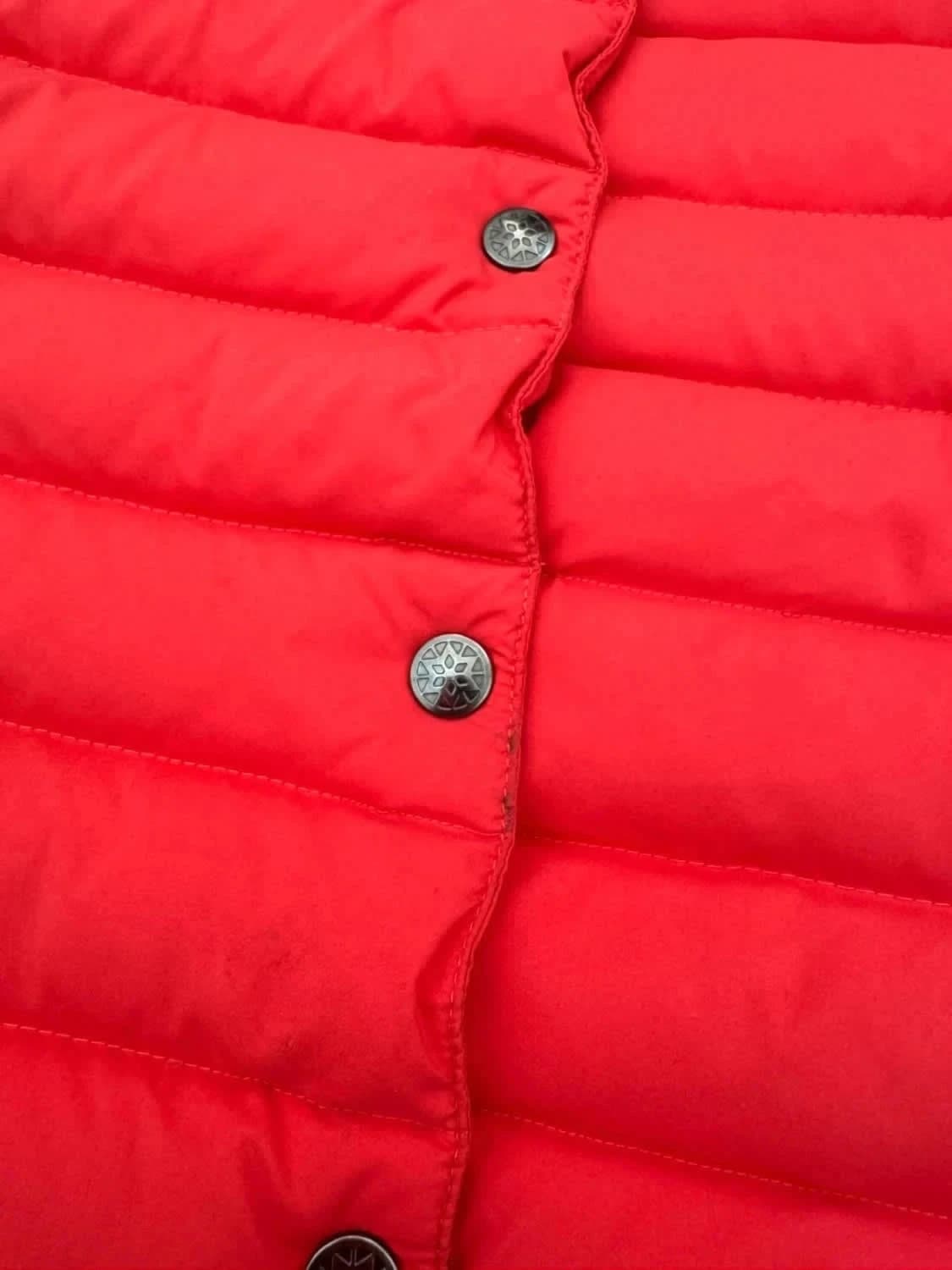 Doudoune Pyrenex rouge duvet taille 38 - Photo 13/15
