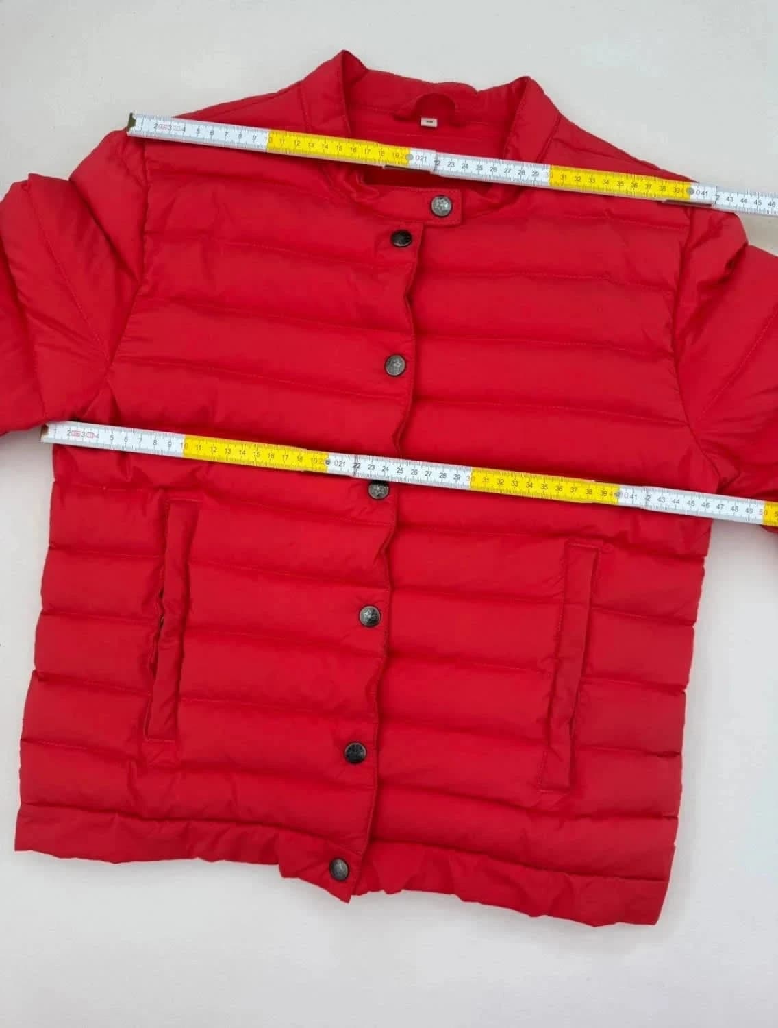 Doudoune Pyrenex rouge duvet taille 38 - Photo 14/15